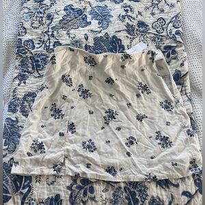 American Eagle Outfitters Blue Floral Skirt